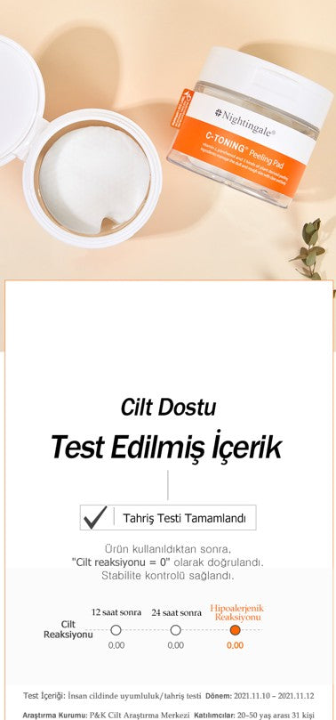 C-TONING Peeling Pad – Nazik Peeling & Aydınlatıcı Pedler