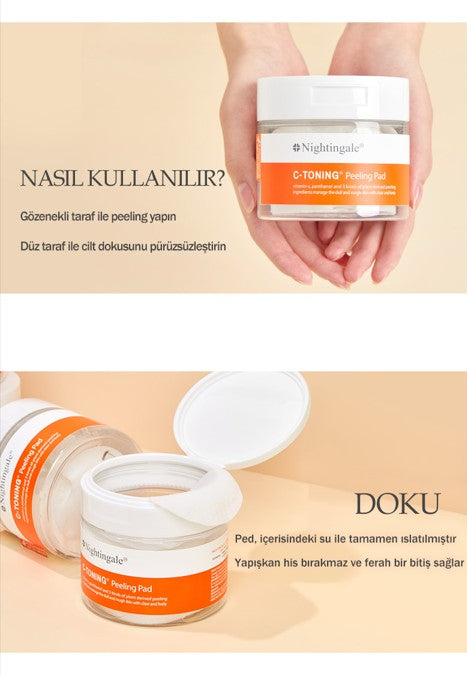 C-TONING Peeling Pad – Nazik Peeling & Aydınlatıcı Pedler