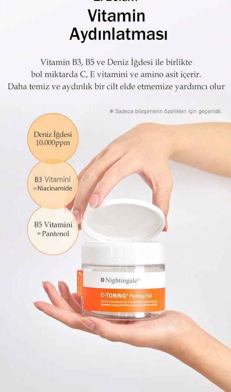 C-TONING Peeling Pad – Nazik Peeling & Aydınlatıcı Pedler